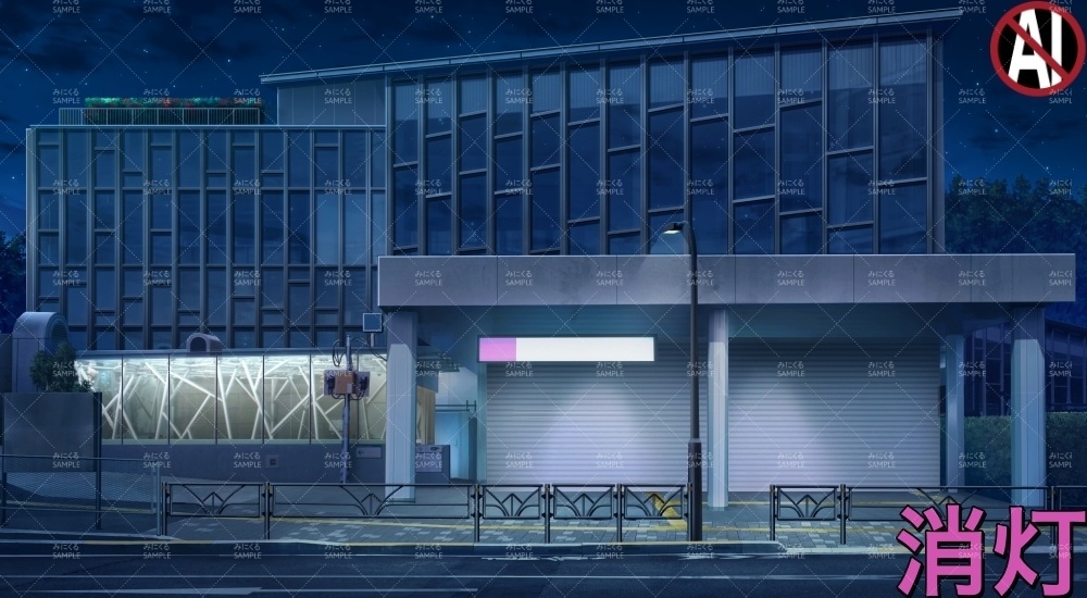 繁華街の駅①(街編part02-stationH01)