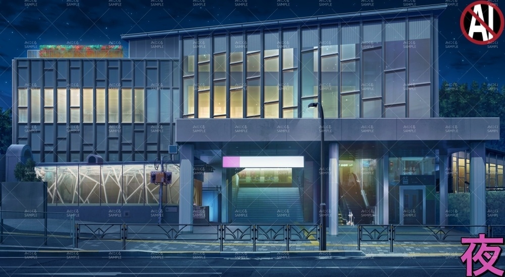 繁華街の駅①(街編part02-stationH01)