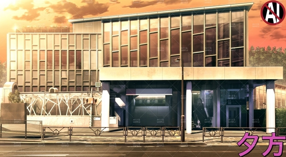 繁華街の駅①(街編part02-stationH01)