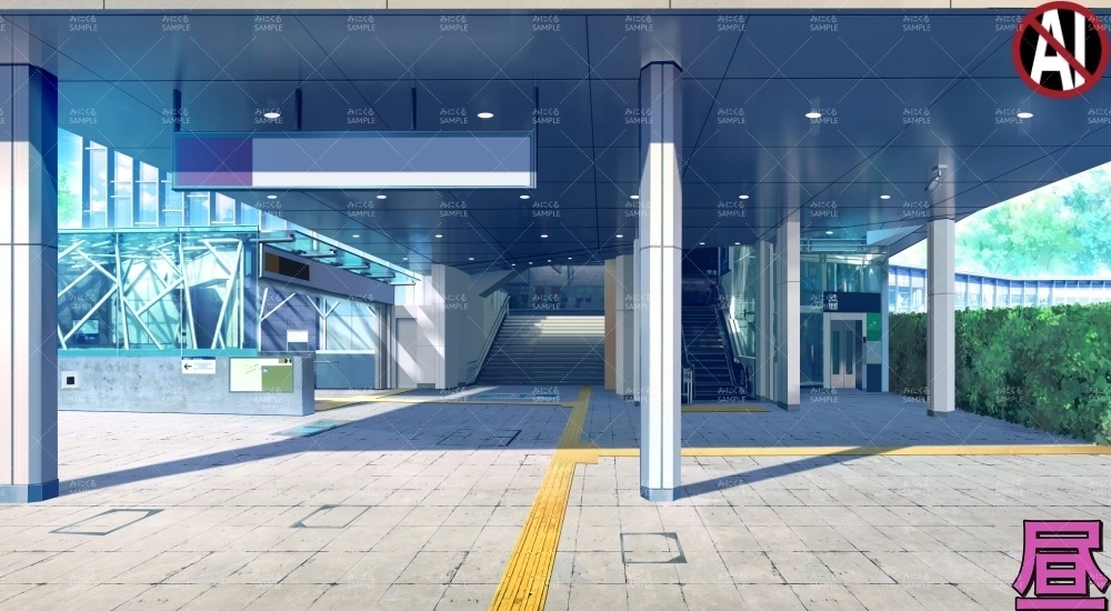 繁華街の駅②(街編part02-stationH02)