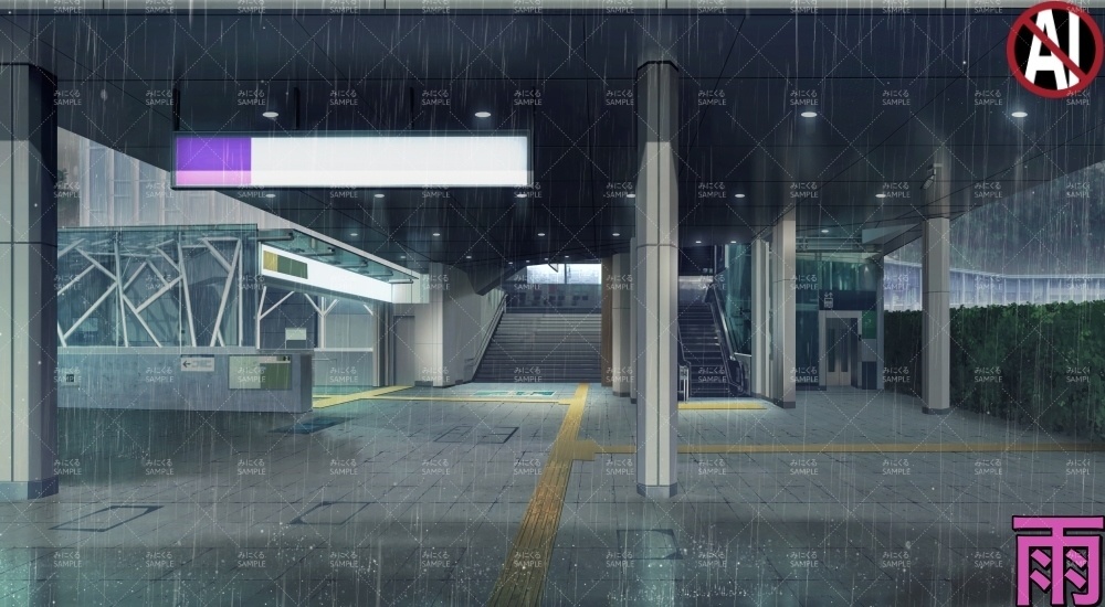 繁華街の駅②(街編part02-stationH02)