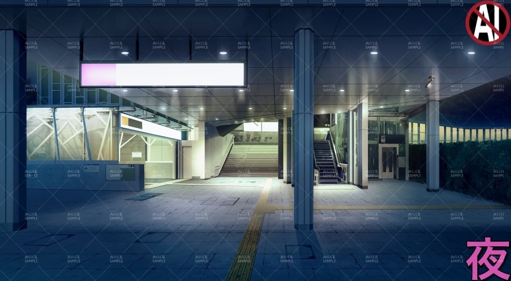 繁華街の駅②(街編part02-stationH02)