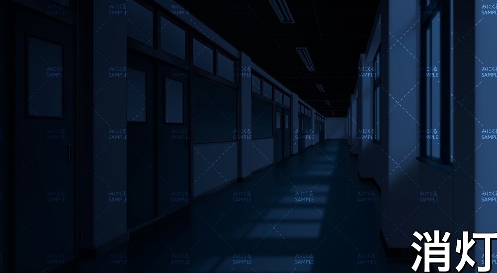 校舎の廊下②(学園編part01&03-school014)