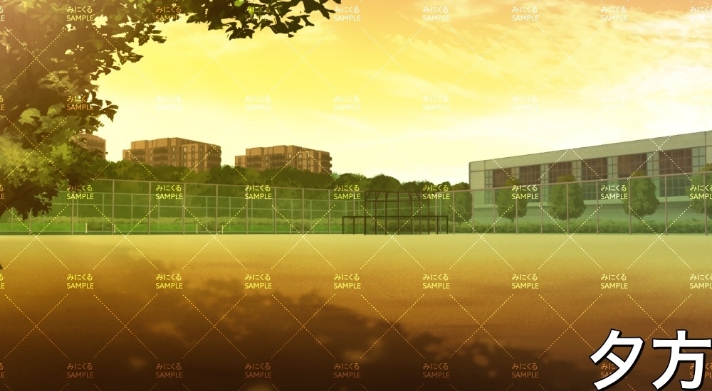 校庭・グラウンド②(学園編part01&03-sdschool004)