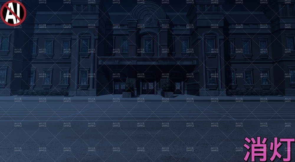 名門学校の校舎外観(学園編part02&04-school003)