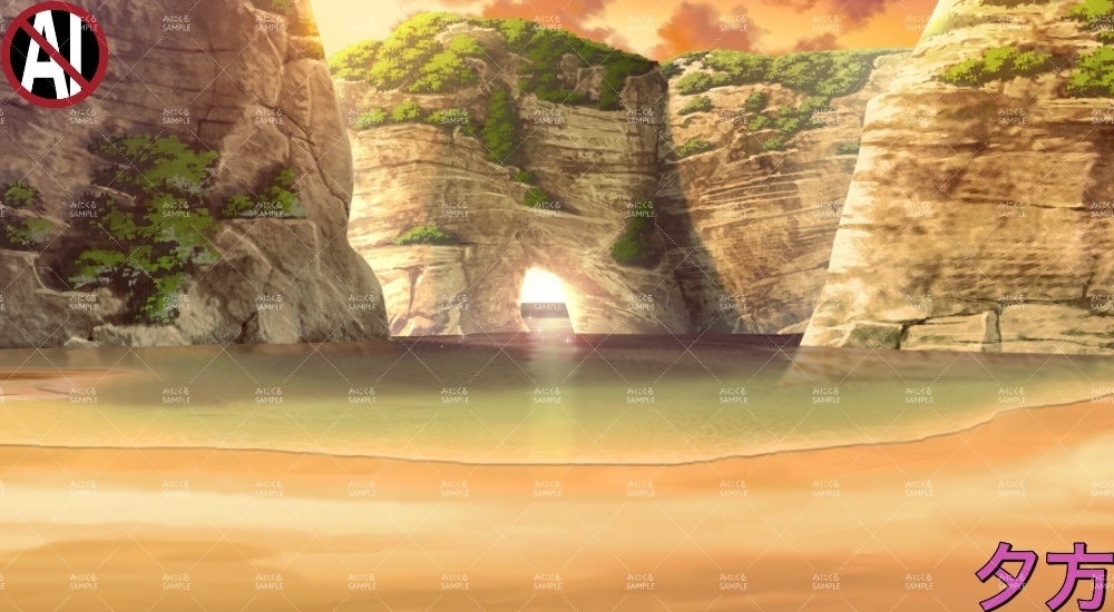 みにくる動く背景CG素材集『秘境の入江』【素材集】