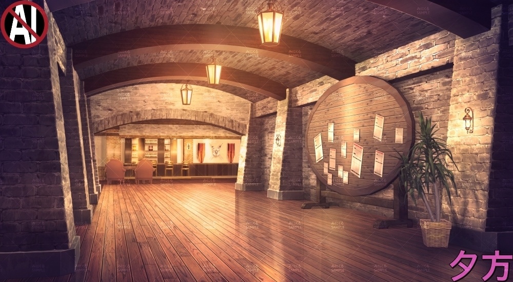 【背景素材】ギルド(ファンタジー編part04-020_guild)