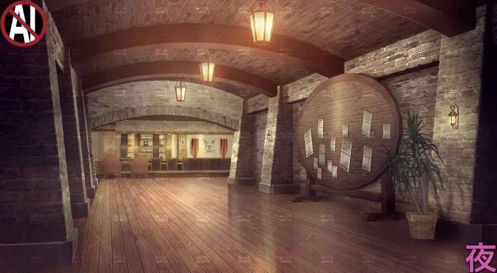 【背景素材】ギルド(ファンタジー編part04-020_guild)