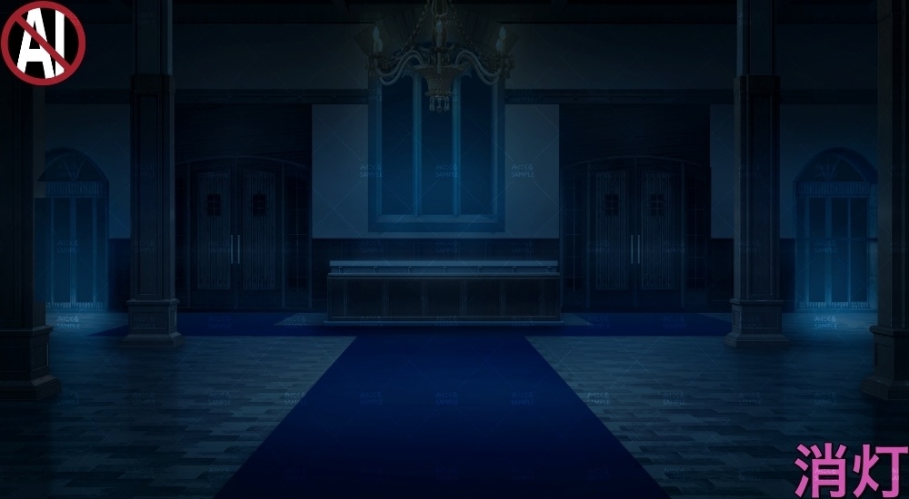 【背景素材】屋敷_エントランス(ファンタジー編part04-025_entrance)