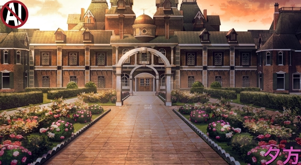 【背景素材】屋敷①(ファンタジー編part04-023_house_f)