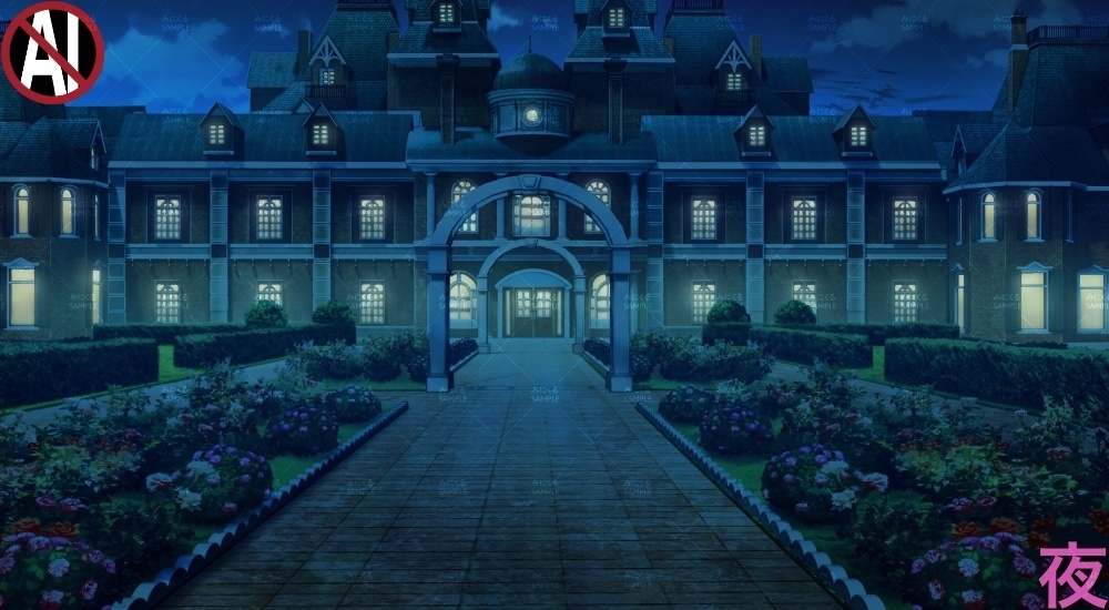 【背景素材】屋敷①(ファンタジー編part04-023_house_f)