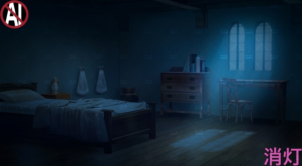 【背景素材】田舎の古教会_部屋(ファンタジー編part04-019_myroom)