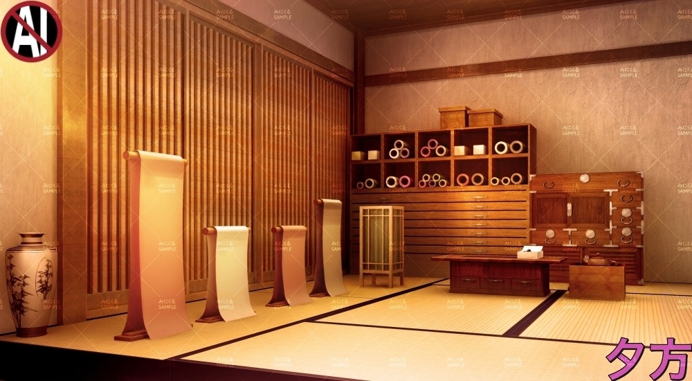 【背景素材】呉服屋②(江戸編part01C-gofukuya02)