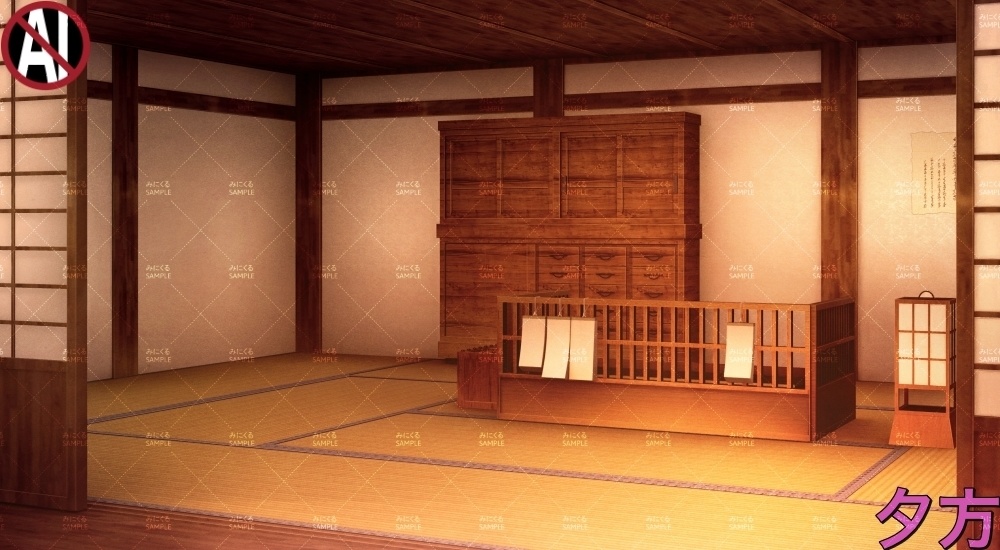 【背景素材】質屋①(江戸編part01C-shichiya01)