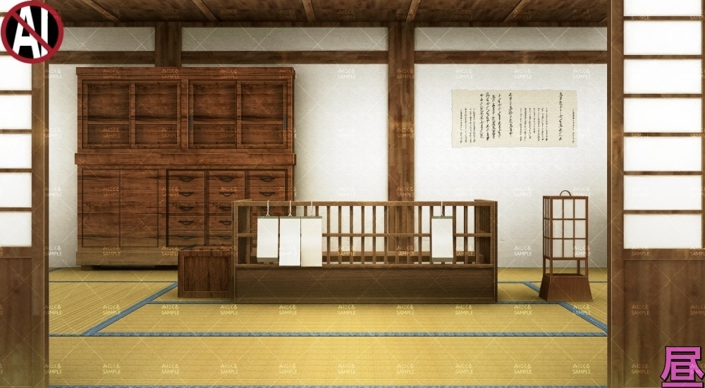 【背景素材】質屋②(江戸編part01C-shichiya02)