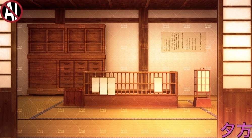 【背景素材】質屋②(江戸編part01C-shichiya02)