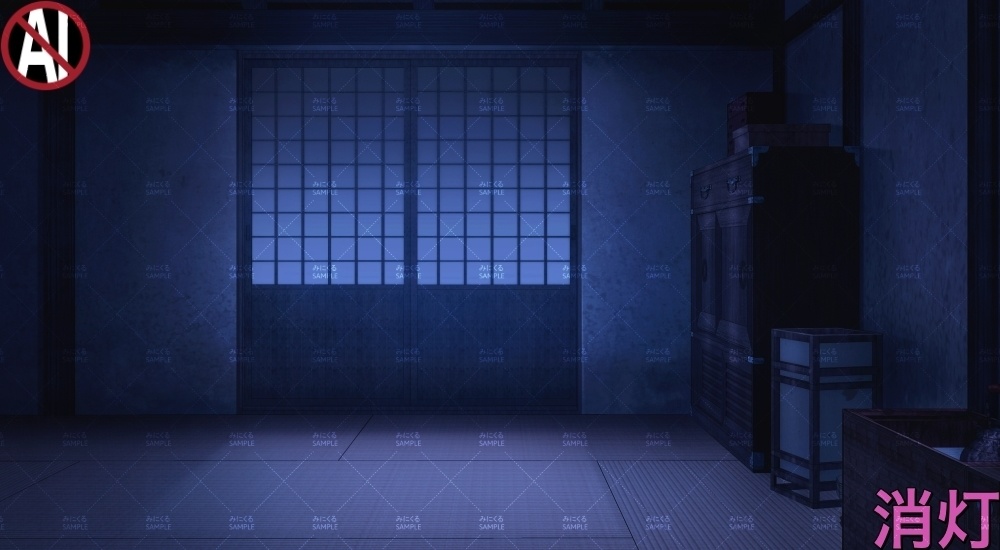 【背景素材】長屋③(江戸編part01C-nagayanai03)