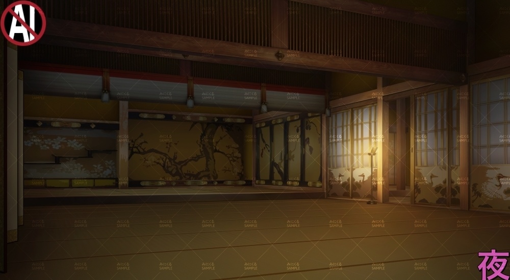 【背景素材】殿様の執務室②(江戸編part01C-shitsumu02)