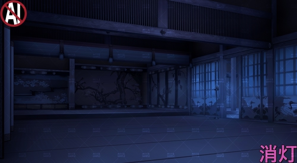 【背景素材】殿様の執務室②(江戸編part01C-shitsumu02)