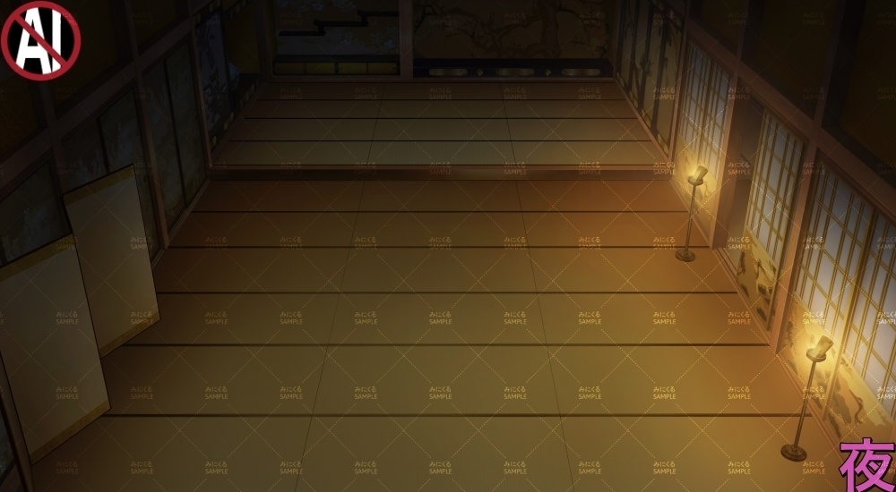 【背景素材】殿様の執務室③(江戸編part01C-shitsumu03)