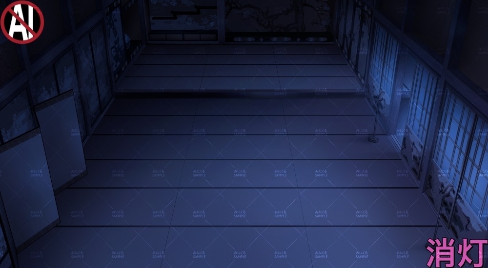 【背景素材】殿様の執務室③(江戸編part01C-shitsumu03)