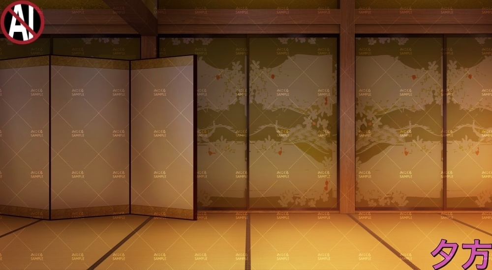 【背景素材】殿様の執務室④(江戸編part01C-shitsumu04)