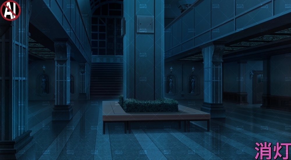 【背景素材】貴族・名門学校のホール(学園編part13-albg01)