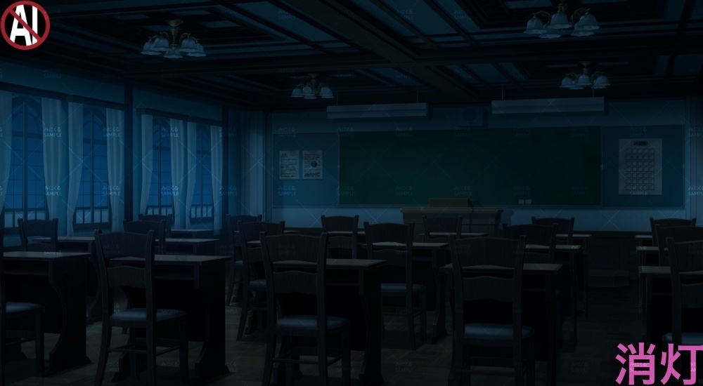 【背景素材】貴族・名門学校の教室①(学園編part13-albg07)