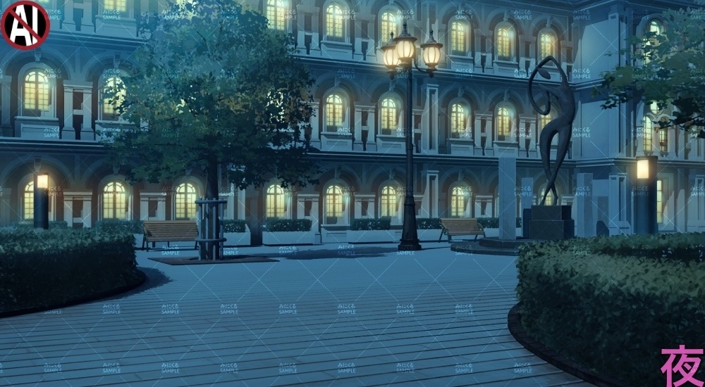 【背景素材】貴族・名門学校の校舎(学園編part13-albg04)