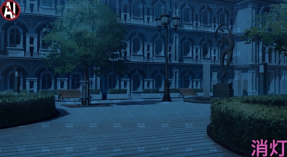 【背景素材】貴族・名門学校の校舎(学園編part13-albg04)