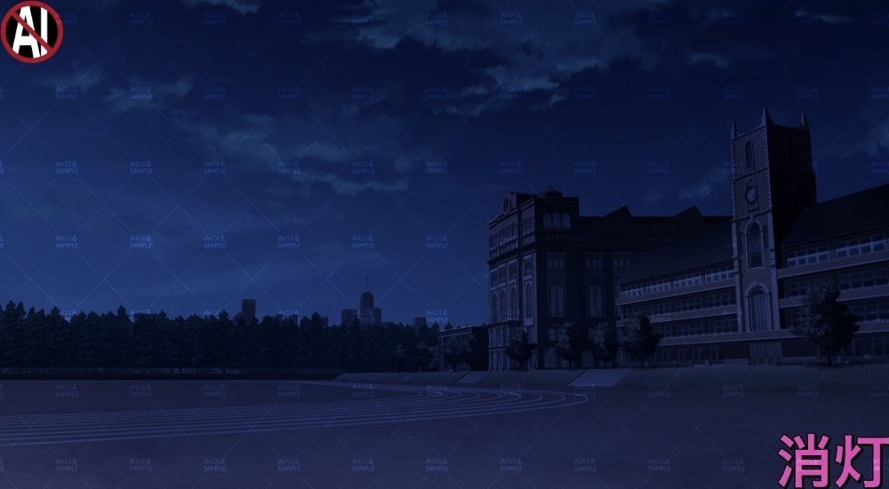 【背景素材】貴族・名門学校の校庭(学園編part13-cubg008)