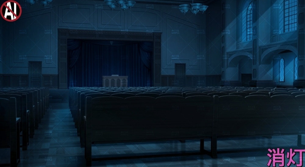 【背景素材】講堂(学園編part13-albg11)