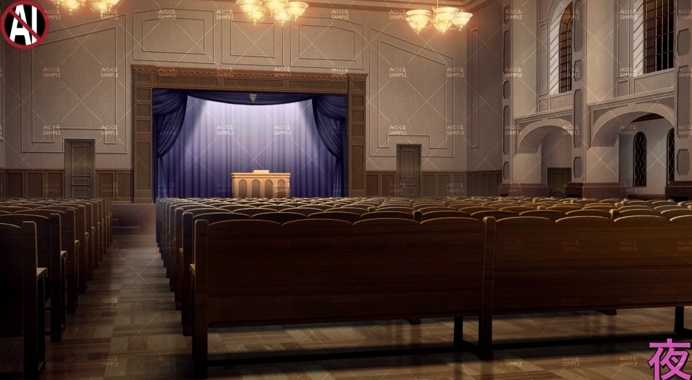 【背景素材】講堂(学園編part13-albg11)