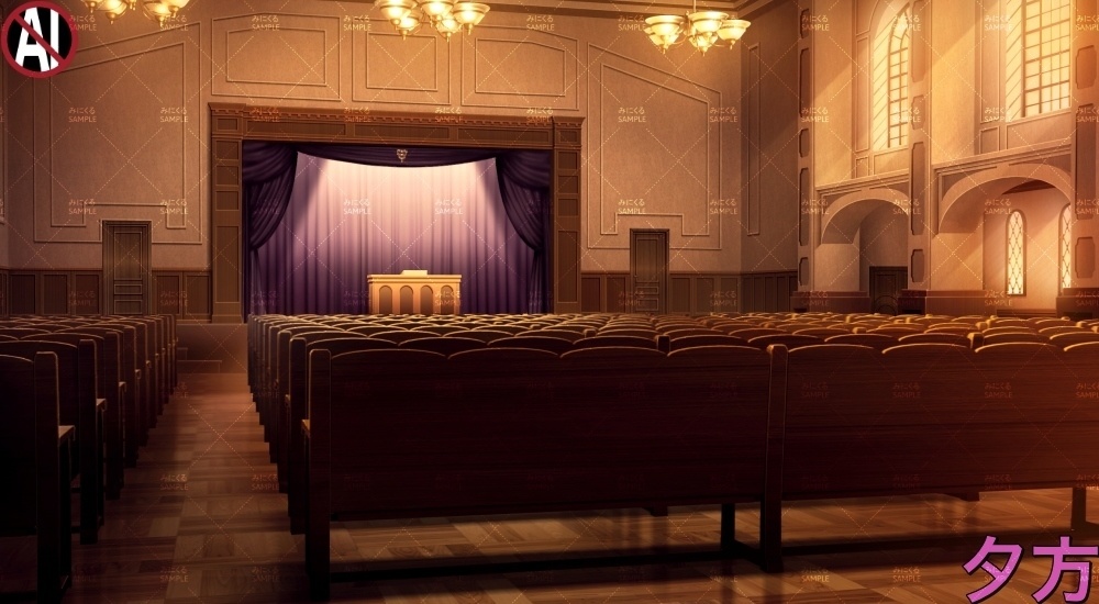 【背景素材】講堂(学園編part13-albg11)