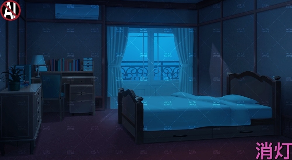 【背景素材】高級な寮のお部屋(学園編part13-albg02)