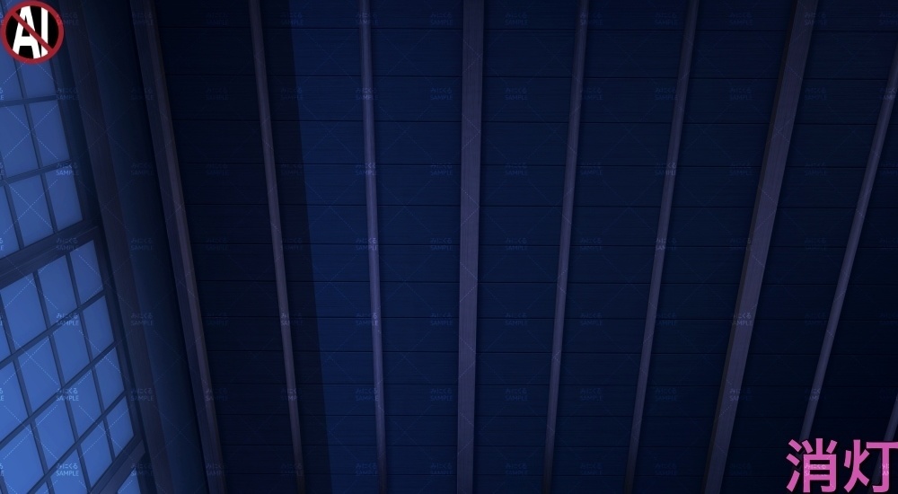 【背景素材】緑の和室_天井(江戸編part01B-heya_sn06)