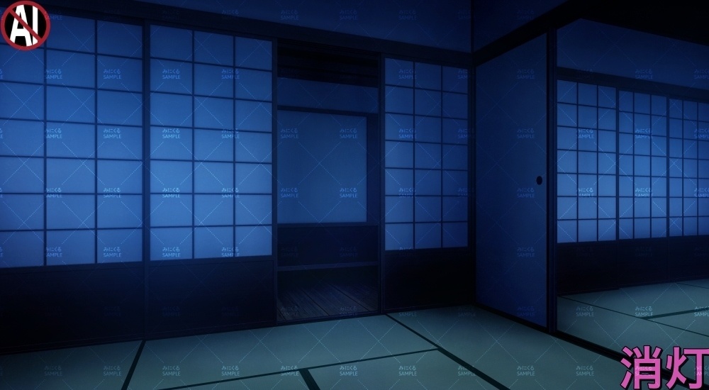 【背景素材】和室と廊下(江戸編part01B-rouka_sn03)