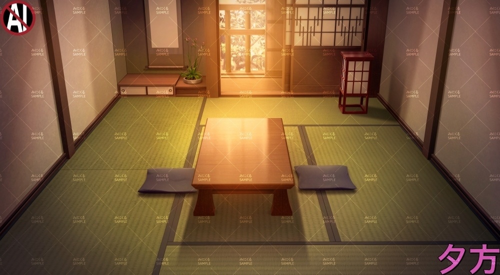 【背景素材】和風宿の客室_俯瞰(江戸編part01B-yado_sn02)