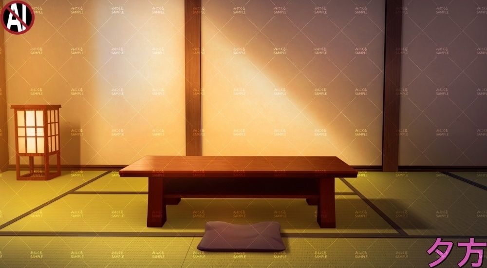 【背景素材】和風宿の客室②(江戸編part01B-yado_sn03)