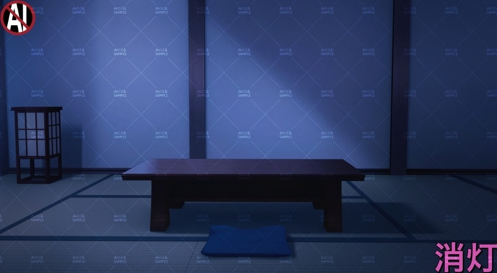 【背景素材】和風宿の客室②(江戸編part01B-yado_sn03)