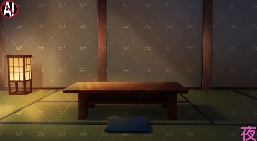 【背景素材】和風宿の客室②(江戸編part01B-yado_sn03)