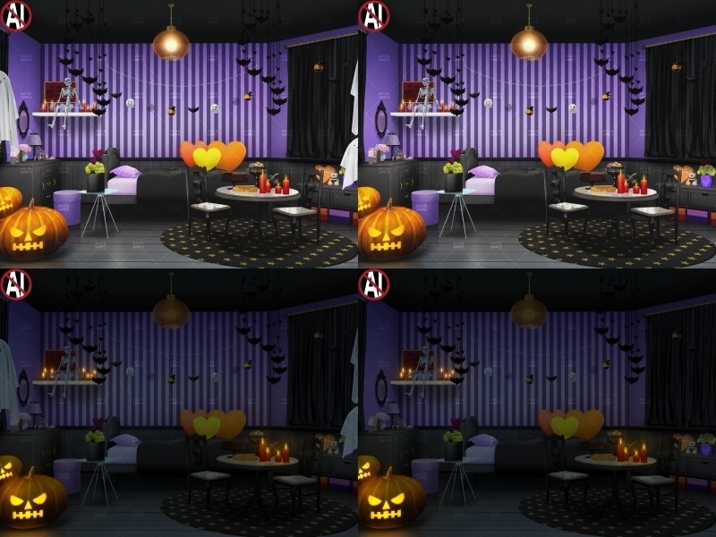 みにくる背景CG素材集『ハロウィン編』part01【背景素材集】