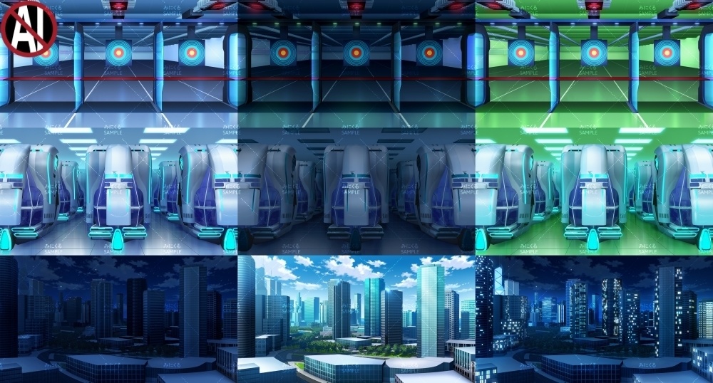 みにくる背景CG素材集『未来編』part01(Boost)【背景素材集】