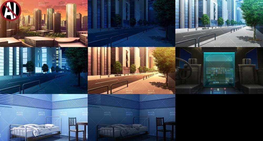 みにくる背景CG素材集『未来編』part01(Boost)【背景素材集】