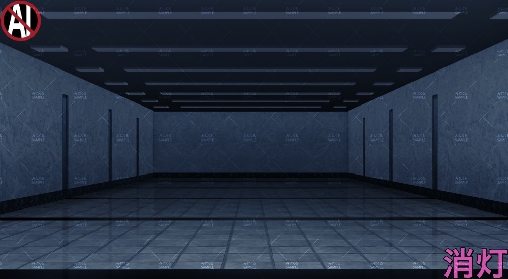 【背景素材】研究施設の空き部屋(未来編part01Boost-A_bg043h_al2)