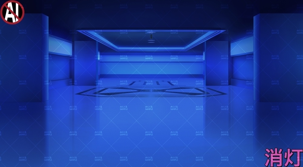 【背景素材】広い空き部屋(未来編part01Boost-A_bg046_al)