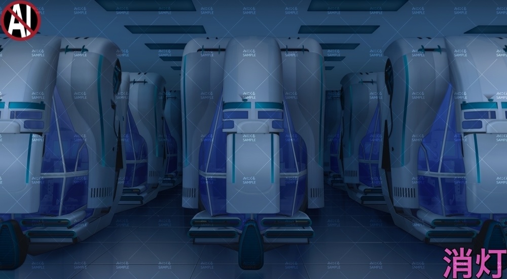 【背景素材】操縦ポッド(未来編part01Boost-A_bg017h_al)