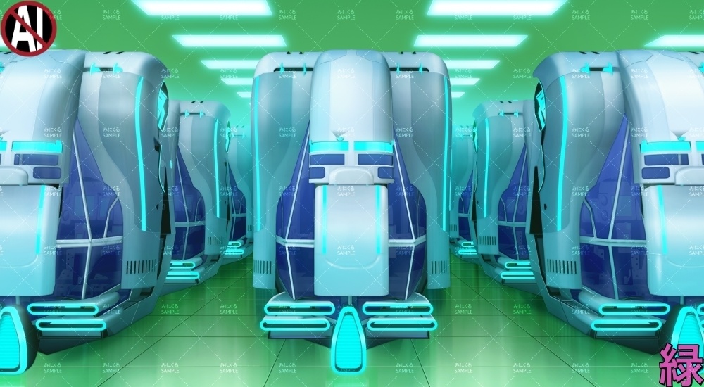 【背景素材】操縦ポッド(未来編part01Boost-A_bg017h_al)