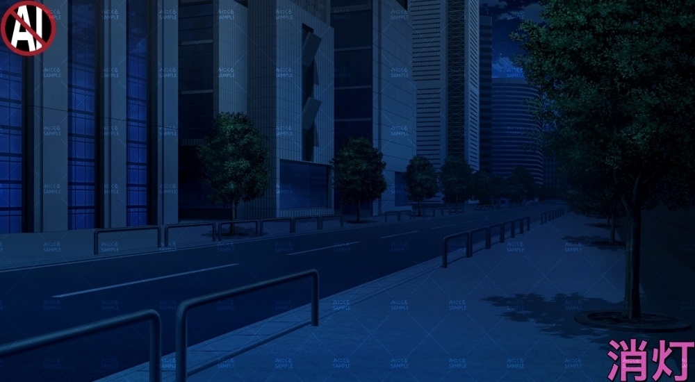 【背景素材】未来都市道路(未来編part01Boost-A_bg048h_al)