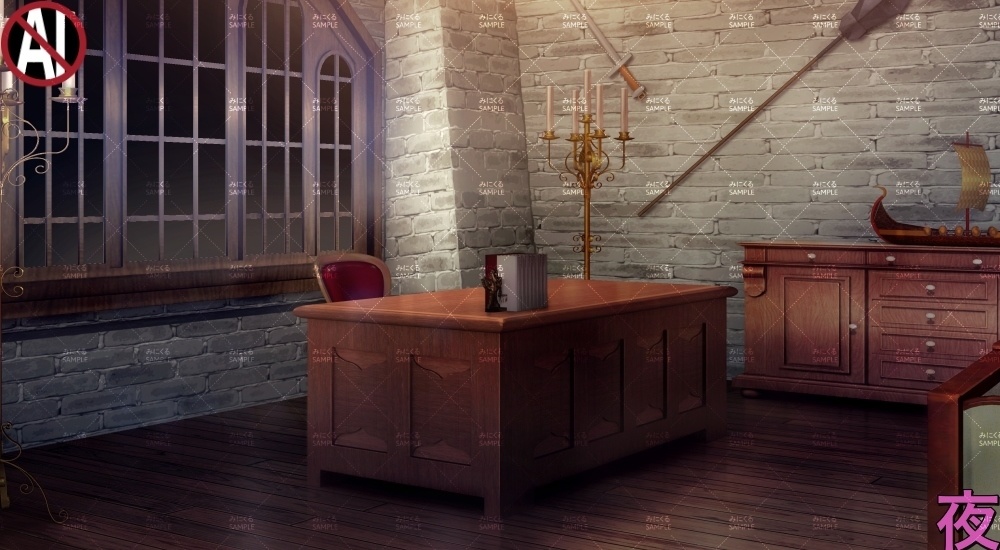 【背景素材】ギルドの部屋(ファンタジー編part04A-bg_021_guildroom)